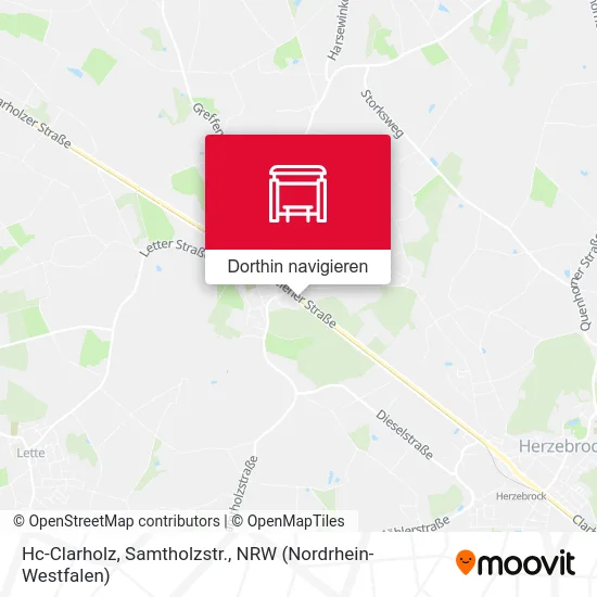 Hc-Clarholz, Samtholzstr. Karte