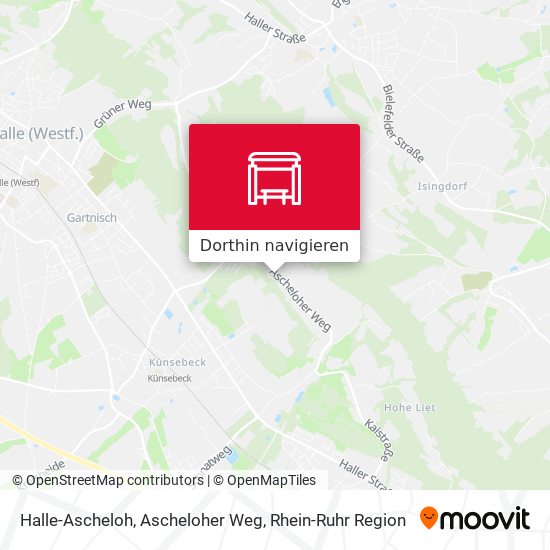 Halle-Ascheloh, Ascheloher Weg Karte