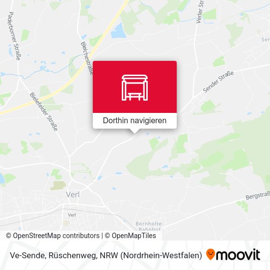 Ve-Sende, Rüschenweg Karte