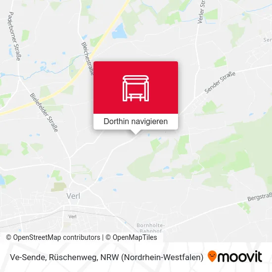 Ve-Sende, Rüschenweg Karte