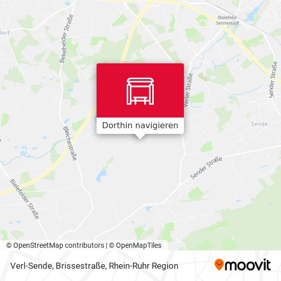 Verl-Sende, Brissestraße Karte