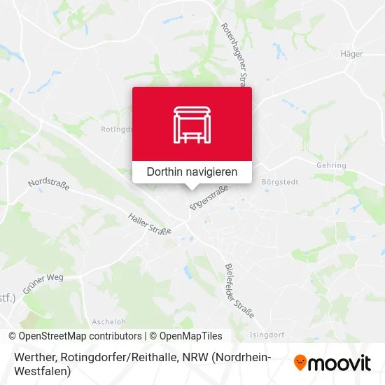 Werther, Rotingdorfer / Reithalle Karte