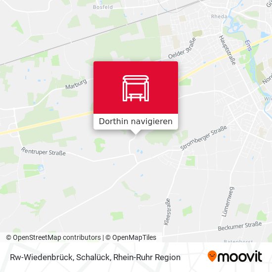 Rw-Wiedenbrück, Schalück Karte