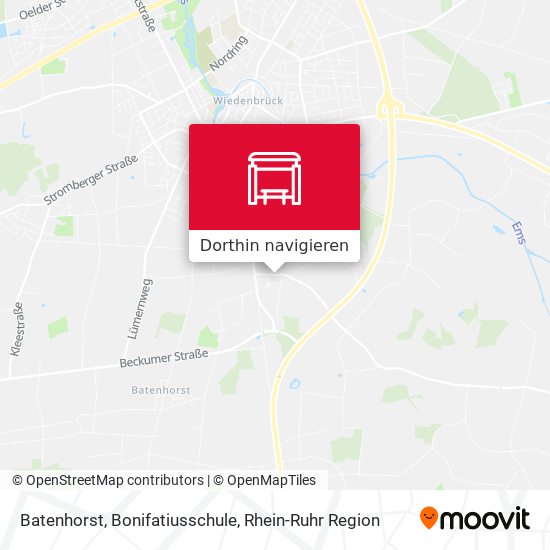 Batenhorst, Bonifatiusschule Karte