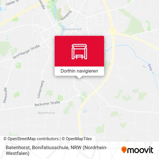 Batenhorst, Bonifatiusschule Karte