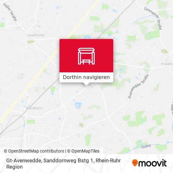 Gt-Avenwedde, Sanddornweg Bstg 1 Karte
