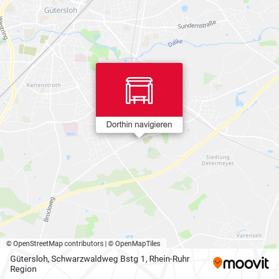 Gütersloh, Schwarzwaldweg Bstg 1 Karte