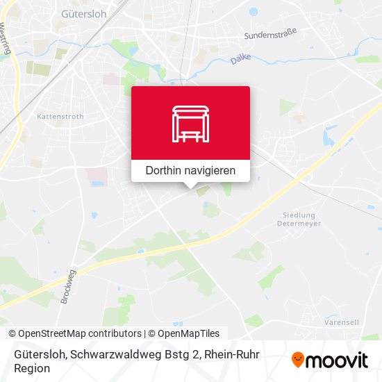 Gütersloh, Schwarzwaldweg Bstg 2 Karte