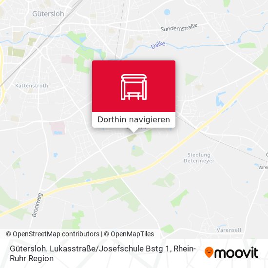 Gütersloh. Lukasstraße / Josefschule Bstg 1 Karte