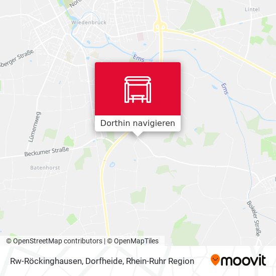 Rw-Röckinghausen, Dorfheide Karte