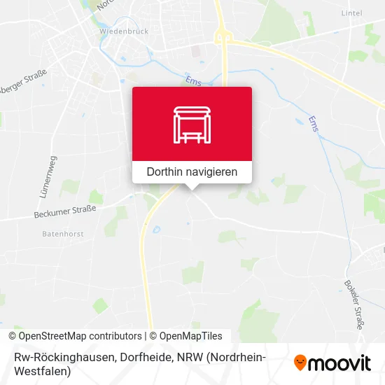 Rw-Röckinghausen, Dorfheide Karte