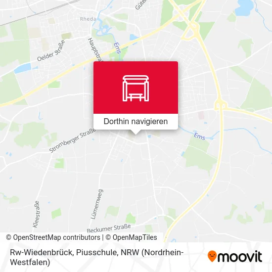 Rw-Wiedenbrück, Piusschule Karte