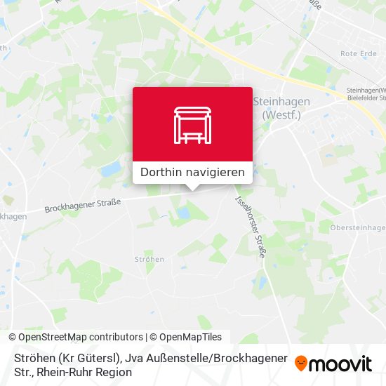 Ströhen (Kr Gütersl), Jva Außenstelle / Brockhagener Str. Karte