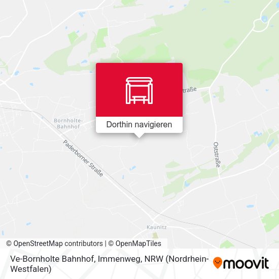 Ve-Bornholte Bahnhof, Immenweg Karte