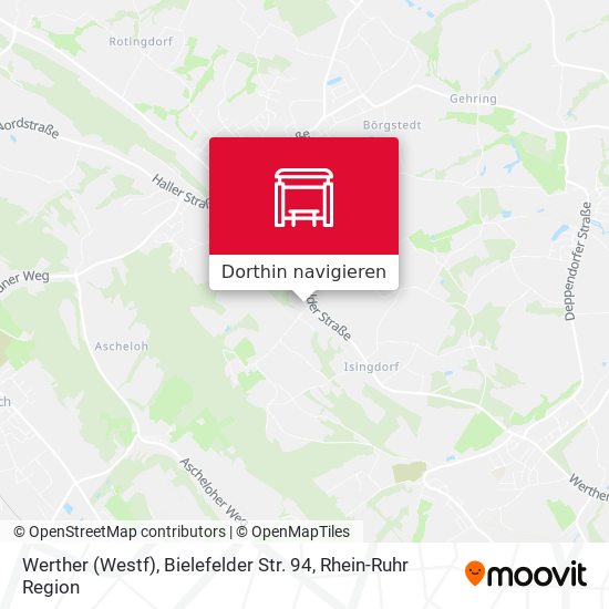 Werther (Westf), Bielefelder Str. 94 Karte