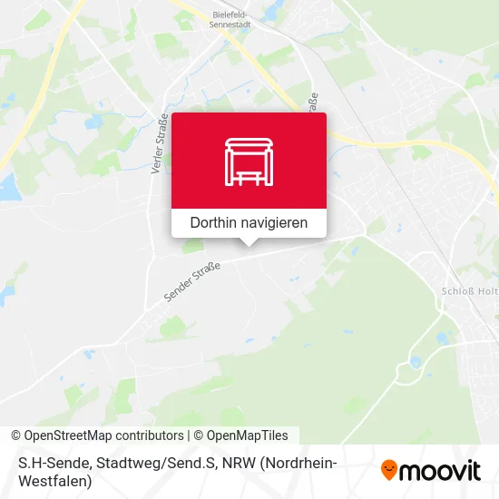 S.H-Sende, Stadtweg/Send.S Karte