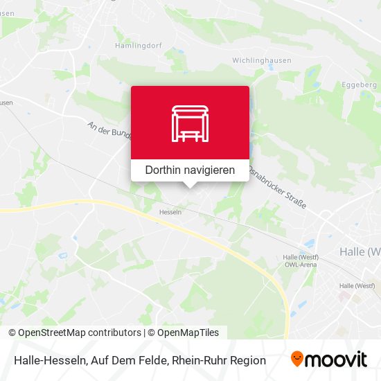 Halle-Hesseln, Auf Dem Felde Karte