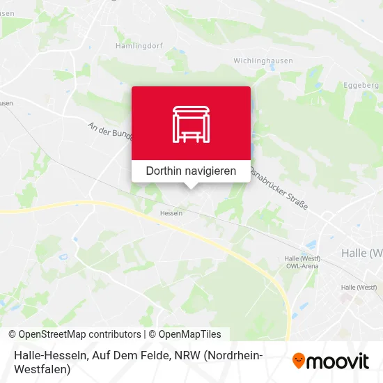 Halle-Hesseln, Auf Dem Felde Karte