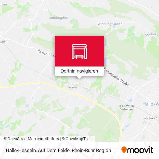 Halle-Hesseln, Auf Dem Felde Karte