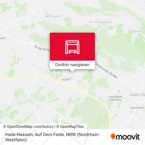 Halle-Hesseln, Auf Dem Felde Karte