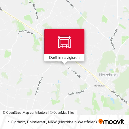 Hc-Clarholz, Daimlerstr. Karte