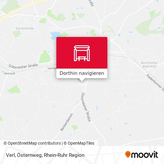 Verl, Östernweg Karte