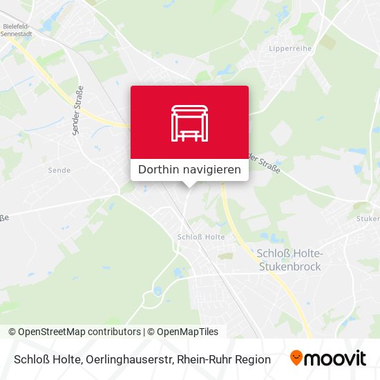 Schloß Holte, Oerlinghauserstr Karte
