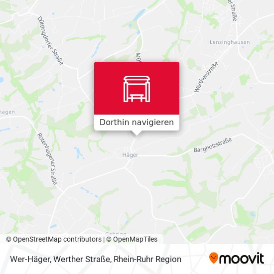 Wer-Häger, Werther Straße Karte