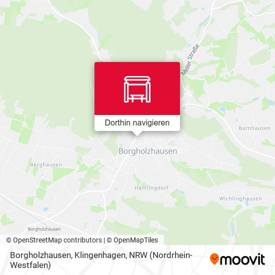 Borgholzhausen, Klingenhagen Karte