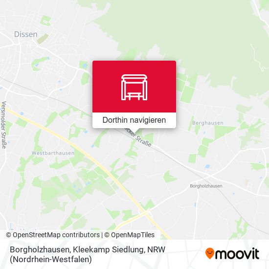 Borgholzhausen, Kleekamp Siedlung Karte