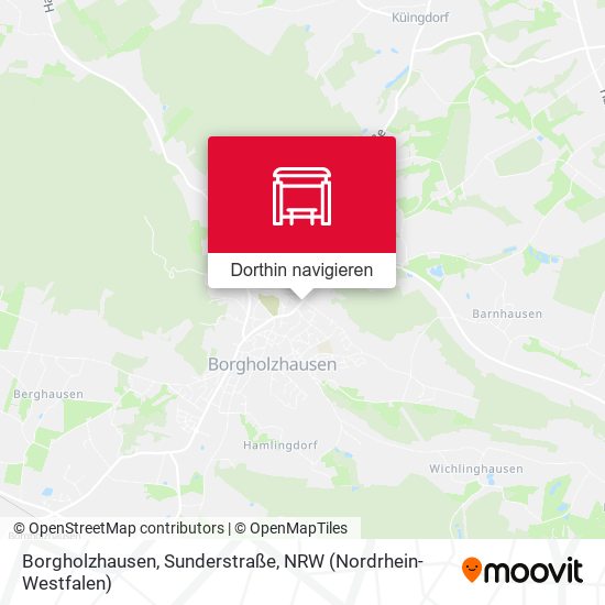 Borgholzhausen, Sunderstraße Karte