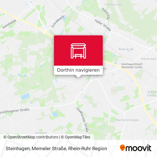 Steinhagen, Memeler Straße Karte