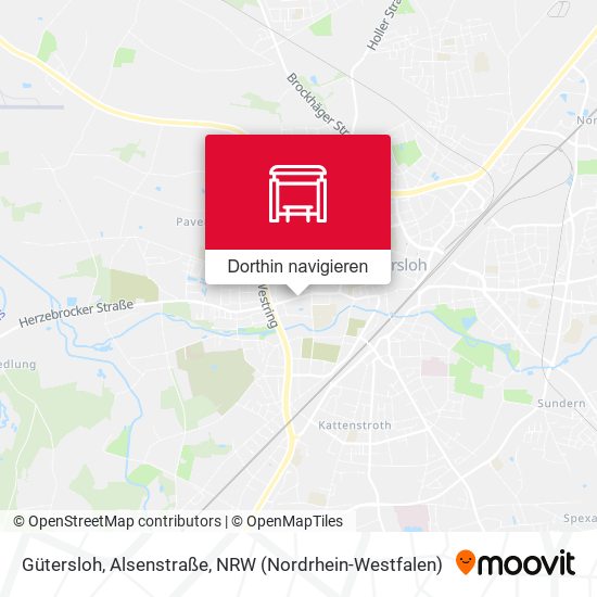 Gütersloh, Alsenstraße Karte