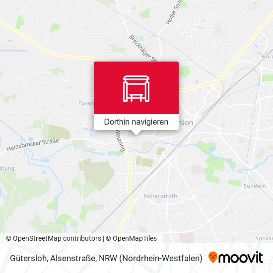 Gütersloh, Alsenstraße Karte