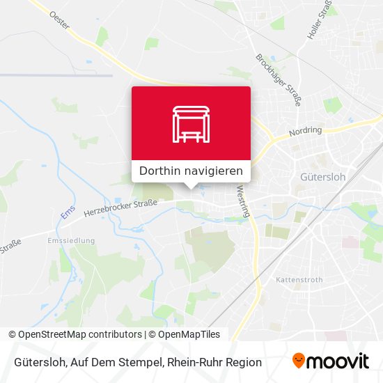 Gütersloh, Auf Dem Stempel Karte