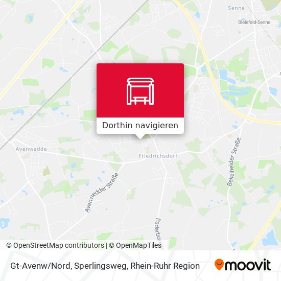 Gt-Avenw/Nord, Sperlingsweg Karte