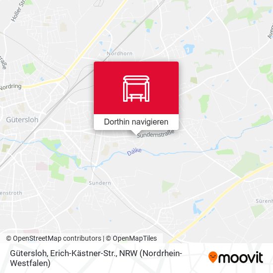 Gütersloh, Erich-Kästner-Str. Karte