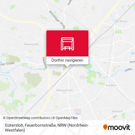 Gütersloh, Feuerbornstraße Karte