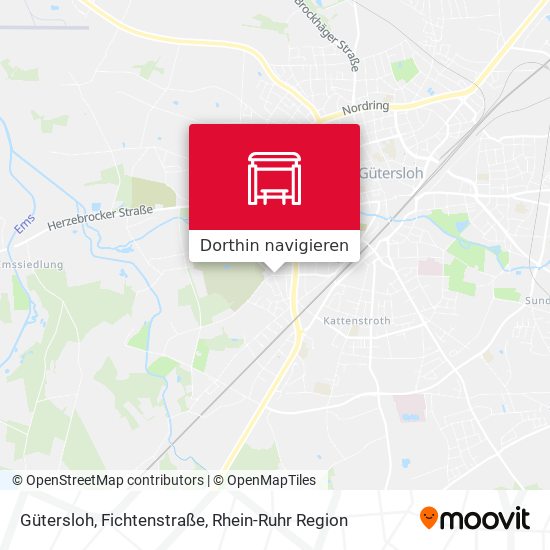 Gütersloh, Fichtenstraße Karte