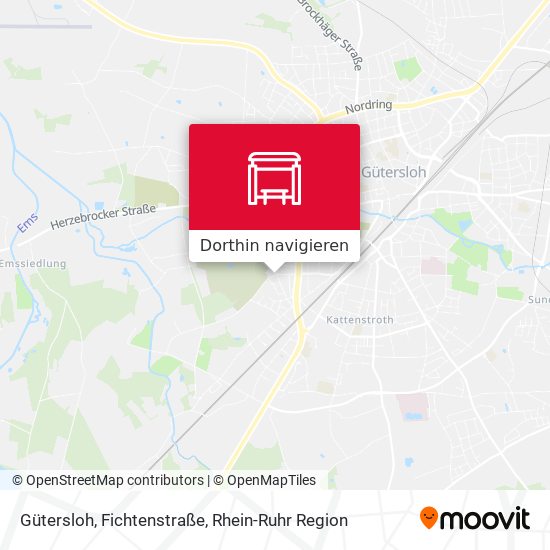 Gütersloh, Fichtenstraße Karte