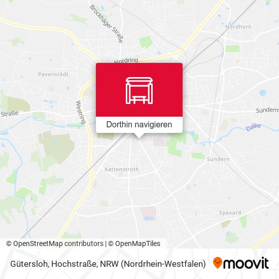 Gütersloh, Hochstraße Karte