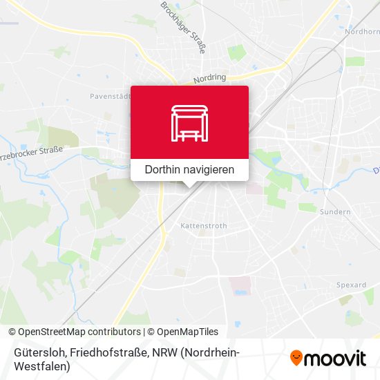 Gütersloh, Friedhofstraße Karte