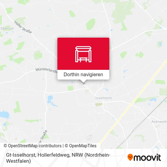 Gt-Isselhorst, Hollerfeldweg Karte