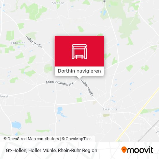 Gt-Hollen, Holler Mühle Karte