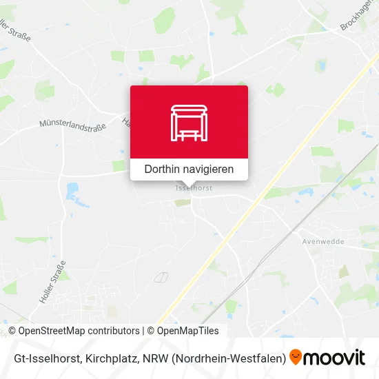 Gt-Isselhorst, Kirchplatz Karte