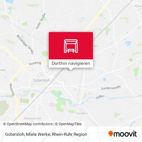 Gütersloh, Miele Werke Karte