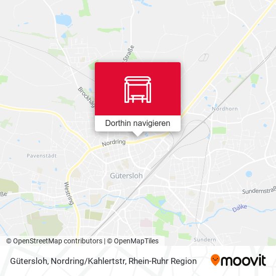 Gütersloh, Nordring/Kahlertstr Karte