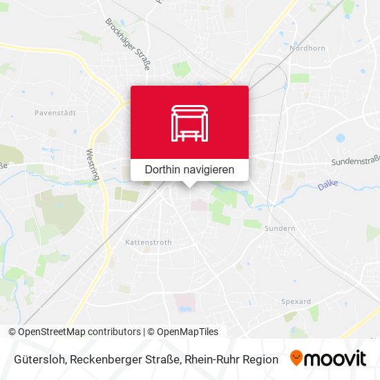 Gütersloh, Reckenberger Straße Karte
