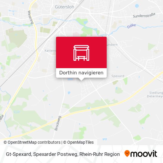 Gt-Spexard, Spexarder Postweg Karte