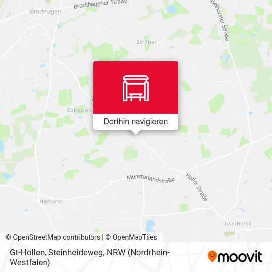 Gt-Hollen, Steinheideweg Karte